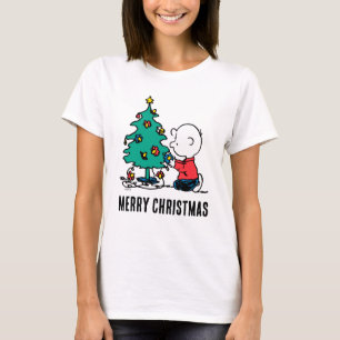 T-shirt cacahuètes Lumières de Noël Brown Charlie