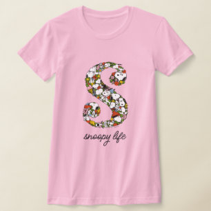 T-shirt cacahuètes   S est pour Snoopy