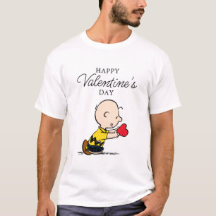 T-shirt cacahuètes Saint Valentin Charlie Coeur rouge Br