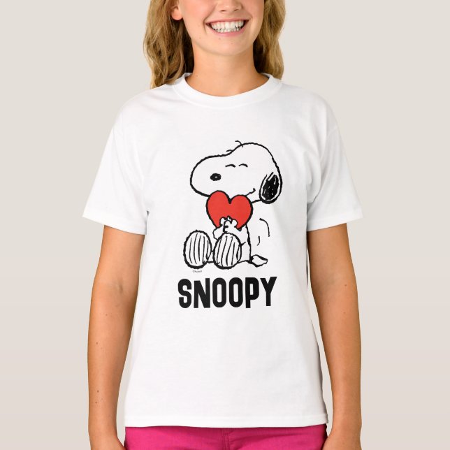 T-shirt cacahuètes | Saint Valentin | Snoopy Heart Hug (Devant)