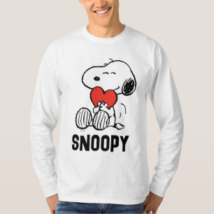 T-shirt cacahuètes Saint Valentin Snoopy Heart Hug