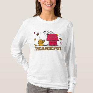 T-shirt cacahuètes Snoopy Be Thankful