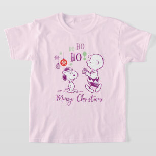 T-shirt cacahuètes   Snoopy & Charlie Brown Ho Ho Ho