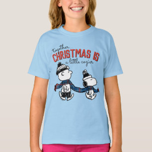 T-shirt cacahuètes   Snoopy & Charlie Brown Winter Scarf