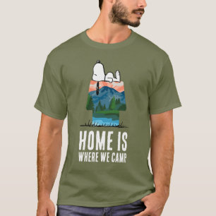 T-shirt cacahuètes   Snoopy Dog Sunset View