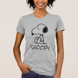 T-shirt cacahuètes Snoopy En Bas