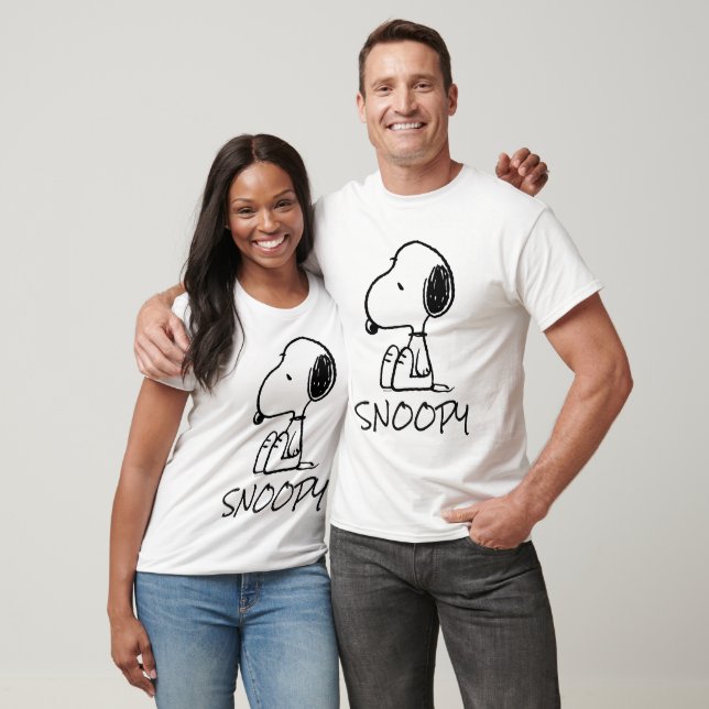 T-shirt cacahuètes | Snoopy En Bas (Unisexe)