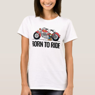 T-shirt cacahuètes   Snoopy et sa moto