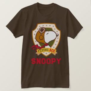 T-shirt cacahuètes   Snoopy Flying Ace Badge