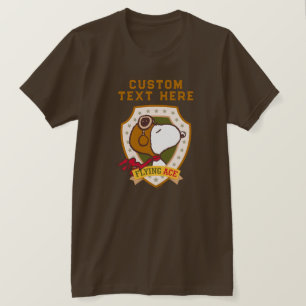 T-shirt cacahuètes Snoopy Flying Ace Badge