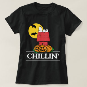 T-shirt cacahuètes Snoopy Halloween Doghouse