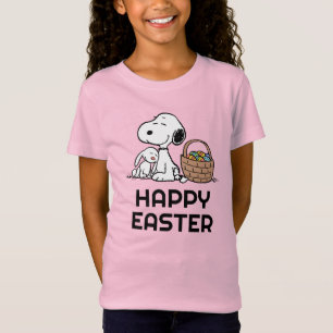 T-Shirt cacahuètes   Snoopy Happy Pâques