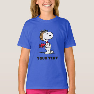 T-shirt cacahuètes   Snoopy L'As Volant