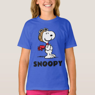 T-shirt cacahuètes   Snoopy L'As Volant