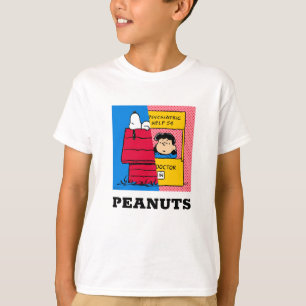 T-shirt cacahuètes   Snoopy & Lucy Half & Half