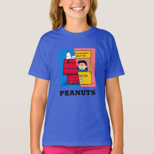 T-shirt cacahuètes Snoopy & Lucy Half & Half
