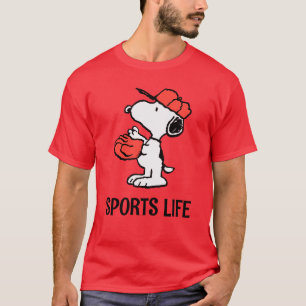 T-shirt cacahuètes   Snoopy Making the Catch