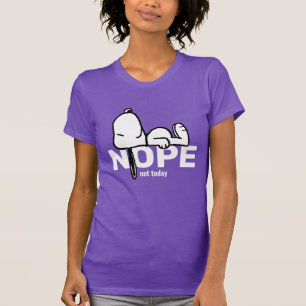 T-shirt cacahuètes Snoopy Pas aujourd'hui