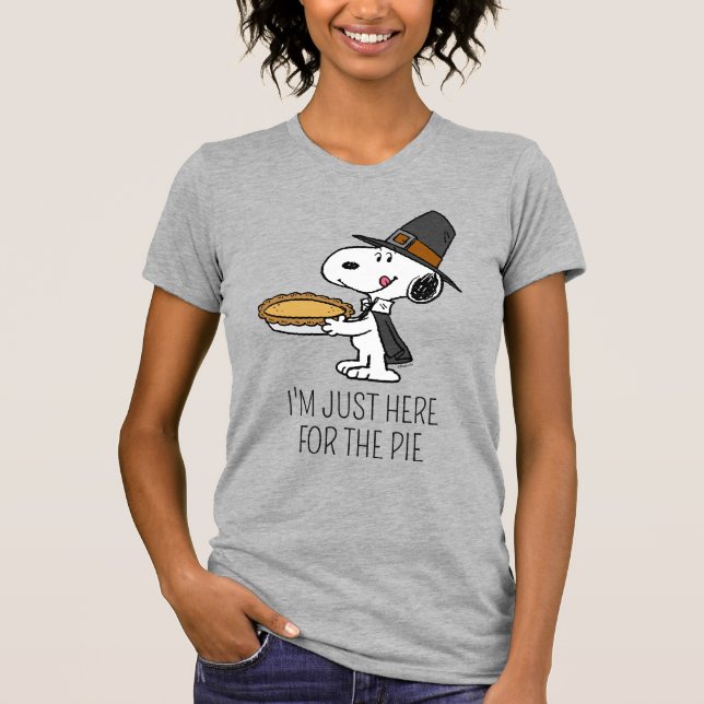 T-shirt cacahuètes | Snoopy Pilgrim (Devant)
