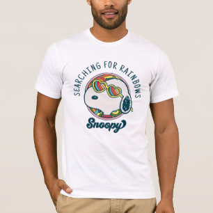 T-shirt cacahuètes   Snoopy Rainbow Heart Lunettes de sole