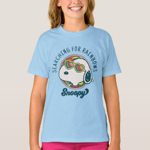 T-shirt cacahuètes   Snoopy Rainbow Heart Lunettes de sole