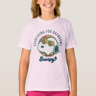 T-shirt cacahuètes   Snoopy Rainbow Heart Lunettes de sole