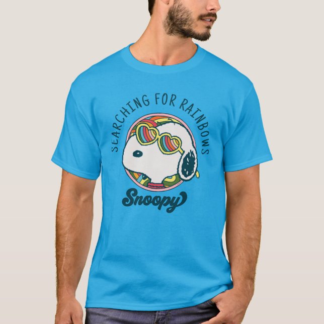 T-shirt cacahuètes | Snoopy Rainbow Heart Lunettes de sole (Devant)