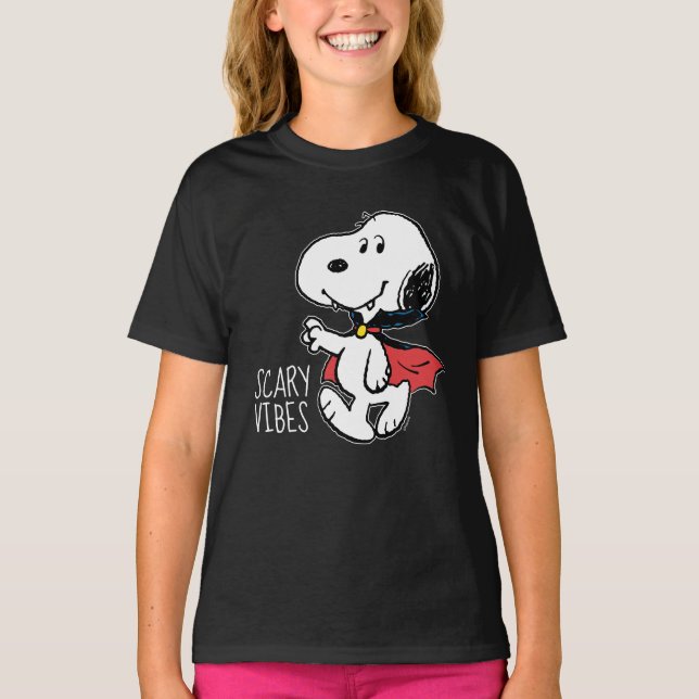 T-shirt cacahuètes | Snoopy Smiling Vampire (Devant)