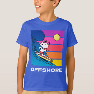 T-shirt cacahuètes   Snoopy Surfing