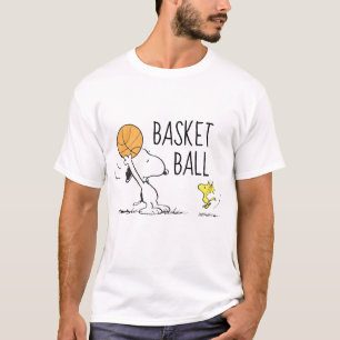 T-shirt cacahuètes   Snoopy & Woodstock Basketball