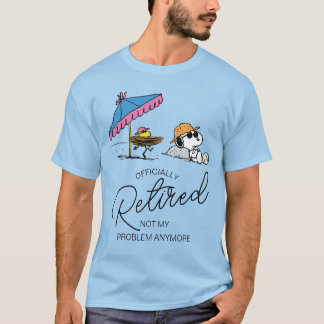 T-shirt cacahuètes | Snoopy & Woodstock Beach Je suis retr