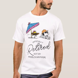 T-shirt cacahuètes   Snoopy & Woodstock Beach Je suis retr
