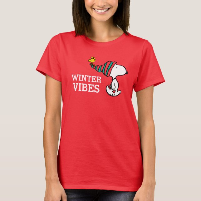 T-shirt cacahuètes | Snoopy & Woodstock Chaleurs (Devant)