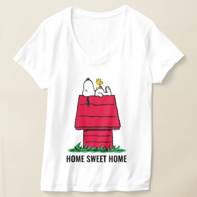 T-shirt cacahuètes | Snoopy & Woodstock Doghouse (Poser)
