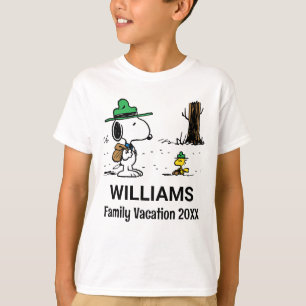 T-shirt cacahuètes   Snoopy & Woodstock Famille Vacances