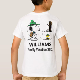 T-shirt cacahuètes   Snoopy & Woodstock Famille Vacances