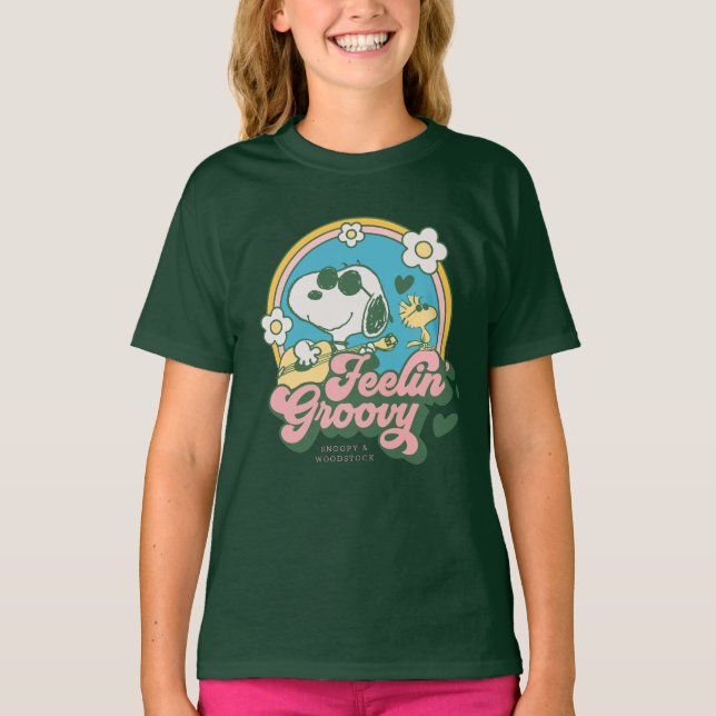 T-shirt cacahuètes | Snoopy & Woodstock Feelin' Super (Devant)
