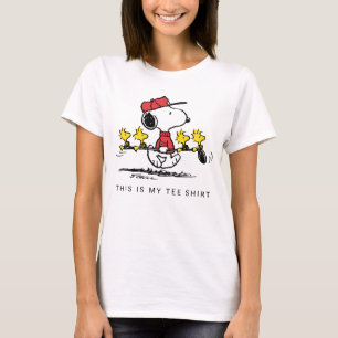 T-shirt cacahuètes   Snoopy, Woodstock & Friends Golf