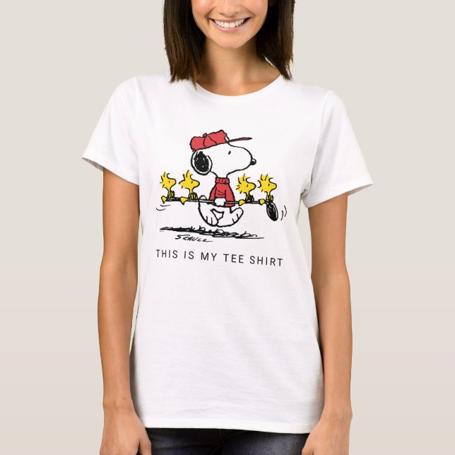 T-shirt cacahuètes | Snoopy, Woodstock & Friends Golf (Devant)