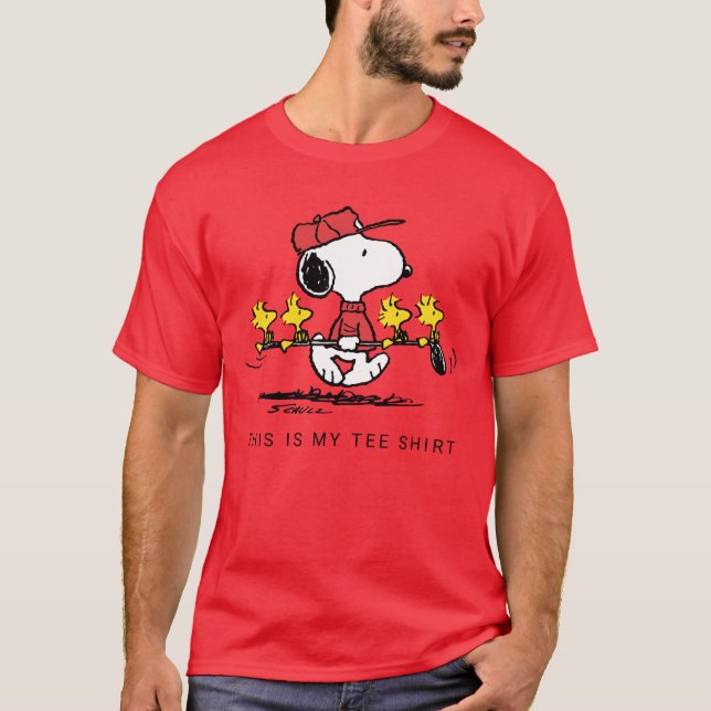 T-shirt cacahuètes | Snoopy, Woodstock & Friends Golf (Devant)