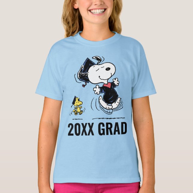 T-shirt cacahuètes | Snoopy & Woodstock Graduation (Devant)