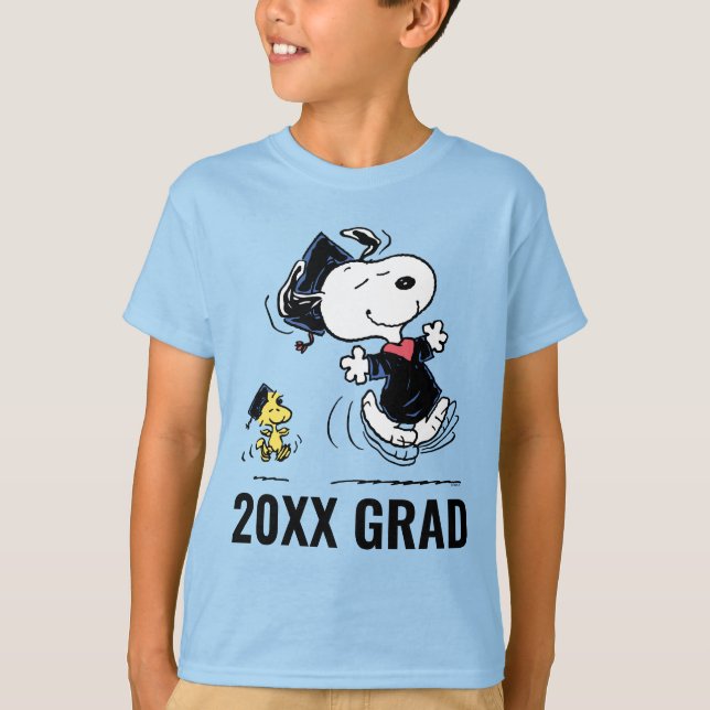 T-shirt cacahuètes | Snoopy & Woodstock Graduation (Devant)