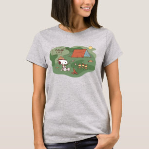 T-shirt cacahuètes   Snoopy & Woodstock Happy Campers