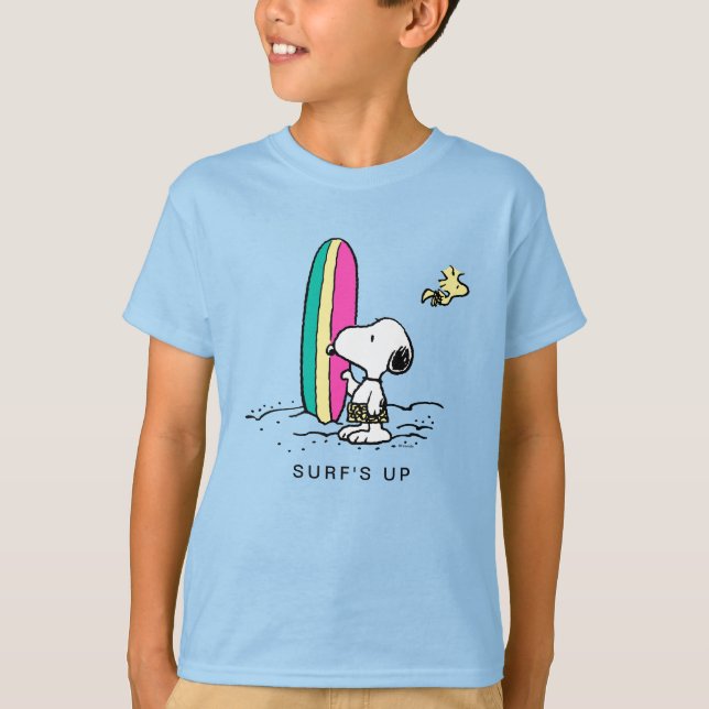T-shirt cacahuètes | Snoopy & Woodstock High Tide (Devant)