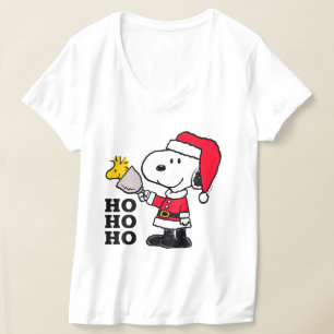 T-shirt cacahuètes Snoopy & Woodstock Ho Ho Ho