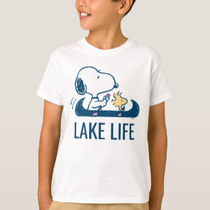 T-shirt cacahuètes   Snoopy & Woodstock Lake Life