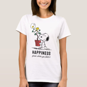 T-shirt cacahuètes Snoopy & Woodstock Plante A Tree