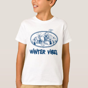 T-shirt cacahuètes   Snoopy & Woodstock Skiing