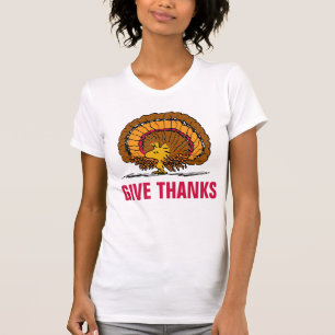 T-shirt cacahuètes Soyez reconnaissants Woodstock Turqui