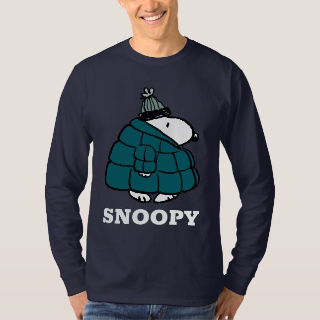 T-shirt cacahuètes | Veste Snoopy Winter Puffer (Devant)